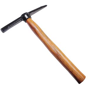Arc Welding Chipping Hammer with a Wooden Handle